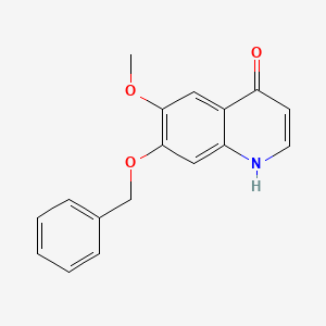7-Benzyloxy-6-methoxy-1,4-dihydro-4-quinolinone structure, CAS 205448-29-9