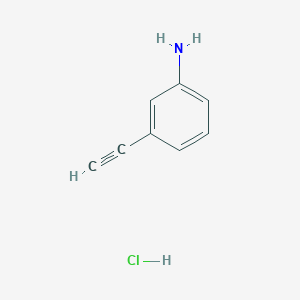 3-Ethynylbenzenamine hydrochloride structure, CAS 207226-02-6