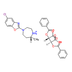(R)-4-(5-chlorobenzo[d]oxazol-2-yl)-7-Methyl-1,4-diazepan-1-iuM (2S,3S)-2,3-bis(benzoyloxy)-3-carboxypropanoate structure, CAS 1276666-14-8