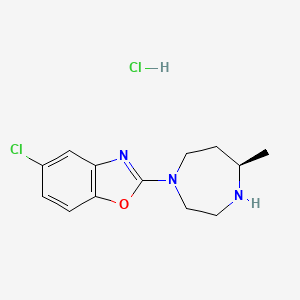 5-Chloro-2-((R)-5-Methyl-[1,4]diazepan-1-yl)benzooxazole hydrochloride structure, CAS 1266664-66-7