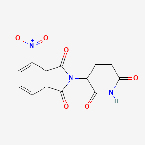 2-(2,6-dioxopiperidin-3-yl)-4-nitroisoindoline-1,3-dione structure, CAS 19171-18-7