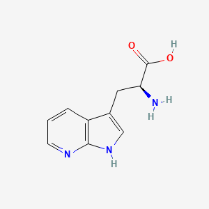 1H-Pyrrolo[2,3-b]pyridine-3-propanoic acid, a-amino-, (aS)- structure, CAS 49758-35-2
