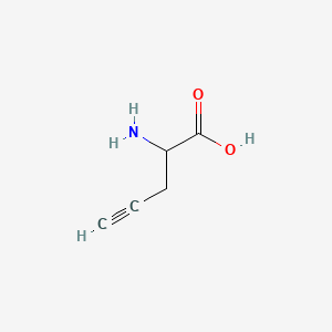 DL-PROPARGYL-GLY-OH structure, CAS 50428-03-0