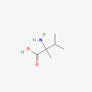 H-ALPHA-ME-DL-VAL-OH structure, CAS 26287-62-7