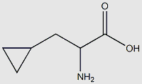 2-amino-3-cyclopropyl-propionic acid structure, CAS 5687-80-9