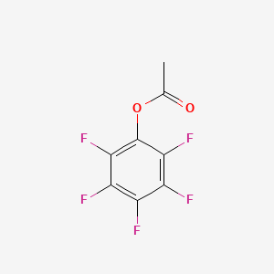 PENTAFLUOROPHENYL ACETATE structure, CAS 19220-93-0
