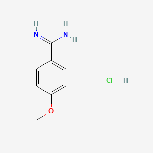 4-METHOXYBENZAMIDINE, HYDROCHLORIDE structure, CAS 51721-68-7