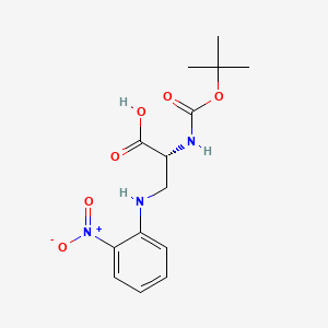 (2R)-2-[(tert-Butoxy)carbonylaMino]-3-[(2-nitrophenyl)aMino]propanoic acid structure, CAS 209223-32-5