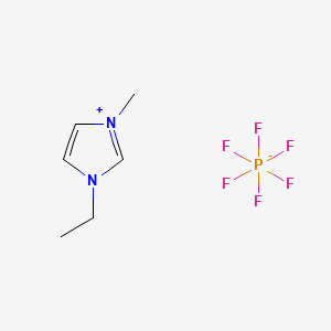 1-Ethyl-3-methylimidazolium hexafluorophosphate structure, CAS 155371-19-0