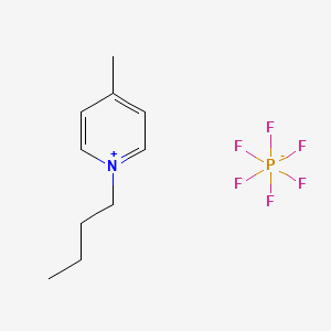 N-BUTYL-4-METHYLPYRIDINIUM HEXAFLUOROPHOSPHATE structure, CAS 401788-99-6