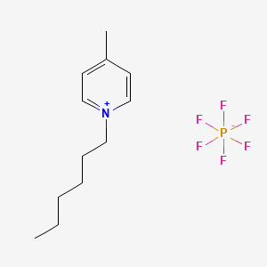 1-hexyl-4-Methylpridine hexafluorophosphate structure, CAS 929897-32-5