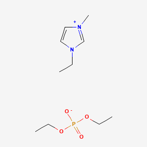 1-Ethyl-3-methylimidazolium diethylphosphate structure, CAS 848641-69-0