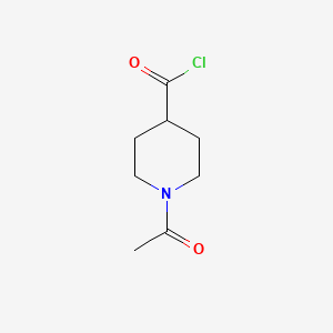 1-ACETYLISONIPECOTOYL CHLORIDE structure, CAS 59084-16-1