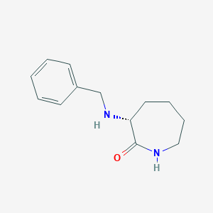 (3R)-hexahydro-3-[(phenylMethyl)aMino]-2H-azepin-2-one structure, CAS 955114-24-6
