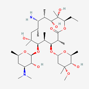 (9S)-9-Amino-9-deoxoerythromycin structure, CAS 26116-56-3