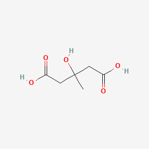 3-HYDROXY-3-METHYLGLUTARIC ACID structure, CAS 503-49-1
