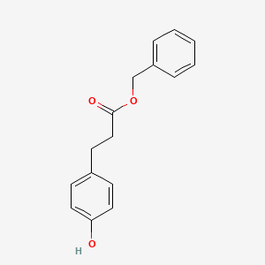 3-(4-Hydroxyphenyl)propionic acid benzyl ester structure, CAS 31770-76-0