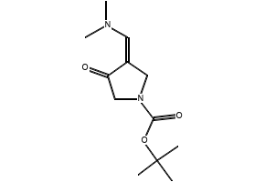 tert-Butyl 3-((dimethylamino)methylene)-4-oxopyrrolidine-1-carboxylate structure, CAS 157327-42-9