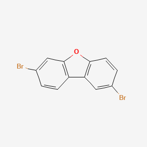 2,7-DIBROMODIBENZOFURAN structure, CAS 65489-80-7