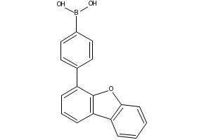 4-(dibenzofuran-4-group) phenylboric acid structure, CAS 796071-96-0