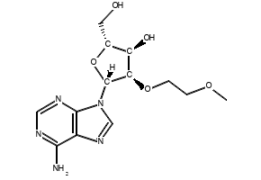 2'-O-MOE-ADENOSINE structure, CAS 168427-74-5