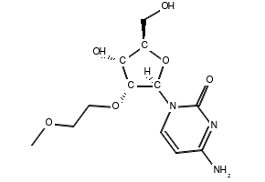 2'-O-(2-Methoxyethyl)cytidine structure, CAS 223777-16-0