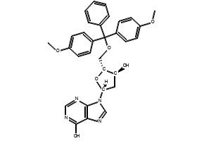 5'-O-(4,4'-dimethoxytrityl)-2'-deoxyinosine structure, CAS 93778-57-5
