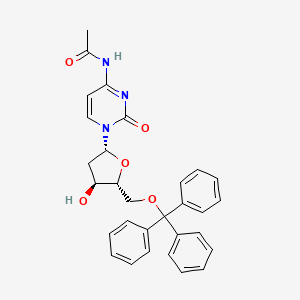 N4-acetyl-O5'-trityl-2'deoxy-cytidine structure, CAS 40094-20-0