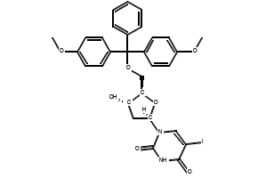 5'-O-(DIMETHOXYTRITYL)-5-IODO-2'-DEOXYURIDINE structure, CAS 104375-88-4