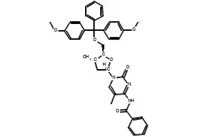 5'-O-(4,4'-DIMETHOXYTRITYL)-N4-BENZOYL-5-METHYL-2'-DEOXYCYTIDINE structure, CAS 104579-03-5