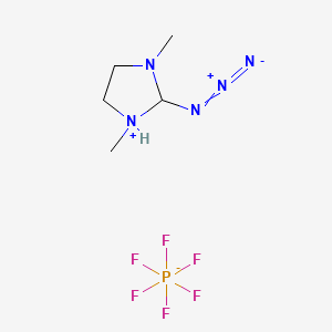 2-Azido-1,3-diMethyliMidazoliniuM Hexafluorophosphate structure, CAS 1266134-54-6