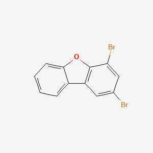 2,4-dibromodibenzofuran structure, CAS 133953-36-3