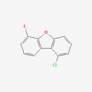 1-chloro-6-fluorodibenzo[b,d]furan structure, CAS 2A-1172838