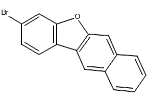 Benzo[b]naphtho[2,3-d]furan, 3-bromo- structure, CAS 1256544-32-7