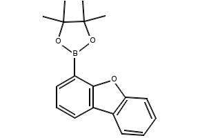 2-(dibenzo[b,d]furan-4-yl)-4,4,5,5-tetramethyl-1,3,2-dioxaborolane structure, CAS 912824-85-2