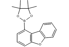 2-(Dibenzo[b,d]furan-1-yl)-4,4,5,5,-tetramethyl-1,3,2-dioxaborolane structure, CAS 1822310-41-7