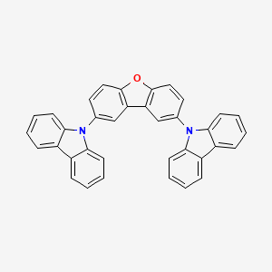 2,8-Bis(9-carbazolyl)dibenzofuran structure, CAS 913737-84-5