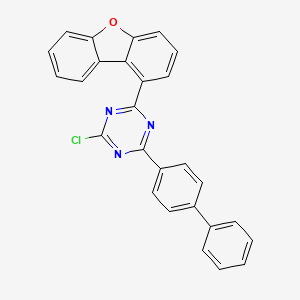 2-([1,1'-biphenyl]-4-yl)-4-chloro-6-(dibenzo[b,d]furan-1-yl)-1,3,5-triazine structure, CAS 2A-1172859
