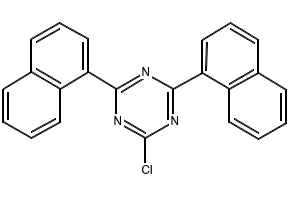 1,3,5-triazine,2-chloro-4,6-di-1-naphthalenyl- structure, CAS 78941-32-9