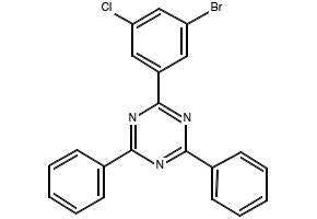 2-(3-broMo-5-chlorophenyl)-4,6-diphenyl-1,3,5-triazine structure, CAS 1073062-42-6