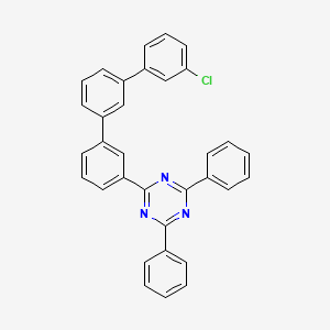 2-(3''-chloro-[1,1':3',1''-terphenyl]-3-yl)-4,6-diphenyl-1,3,5-triazine structure, CAS 2A-1172877