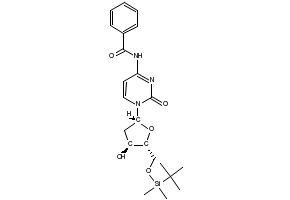 N4-BENZOYL-5'-O-TERT-BUTYLDIMETHYLSILYL-2'-DEOXYCYTIDINE structure, CAS 51549-36-1