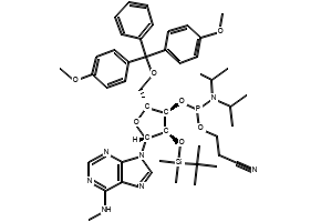 N6-Me-rA phosphoramidite structure, CAS 588698-79-7