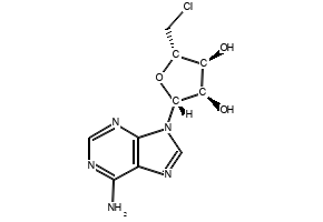 5'-CHLORO-5'-DEOXYADENOSINE structure, CAS 892-48-8