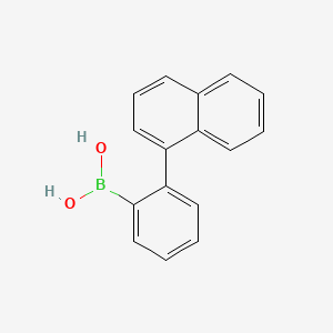 2-(naphthalen-1-yl)phenylboronic acid structure, CAS 500904-93-8