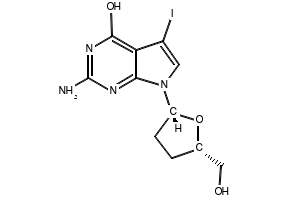 7-Deaza-2',3'-Dideoxy-7-Iodo-Adenosine structure, CAS 114748-70-8