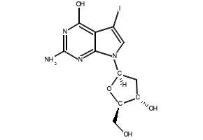 7-DEAZA-7-IODO-2'-DEOXYGUANOSINE structure, CAS 172163-62-1