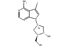 7-DEAZA-7-IODO-2'-DEOXYADENOSINE structure, CAS 166247-63-8