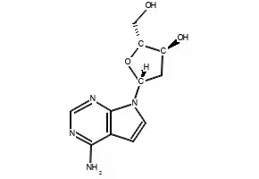 7-DEAZA-2'-DEOXYADENOSINE structure, CAS 60129-59-1