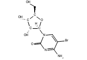 5-BROMOCYTIDINE structure, CAS 3066-86-2